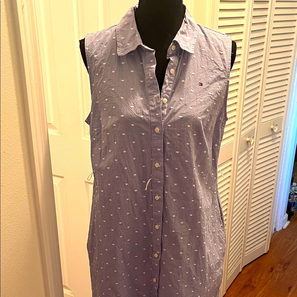 Tommy Hilfiger Sleeveless Button Down Dress